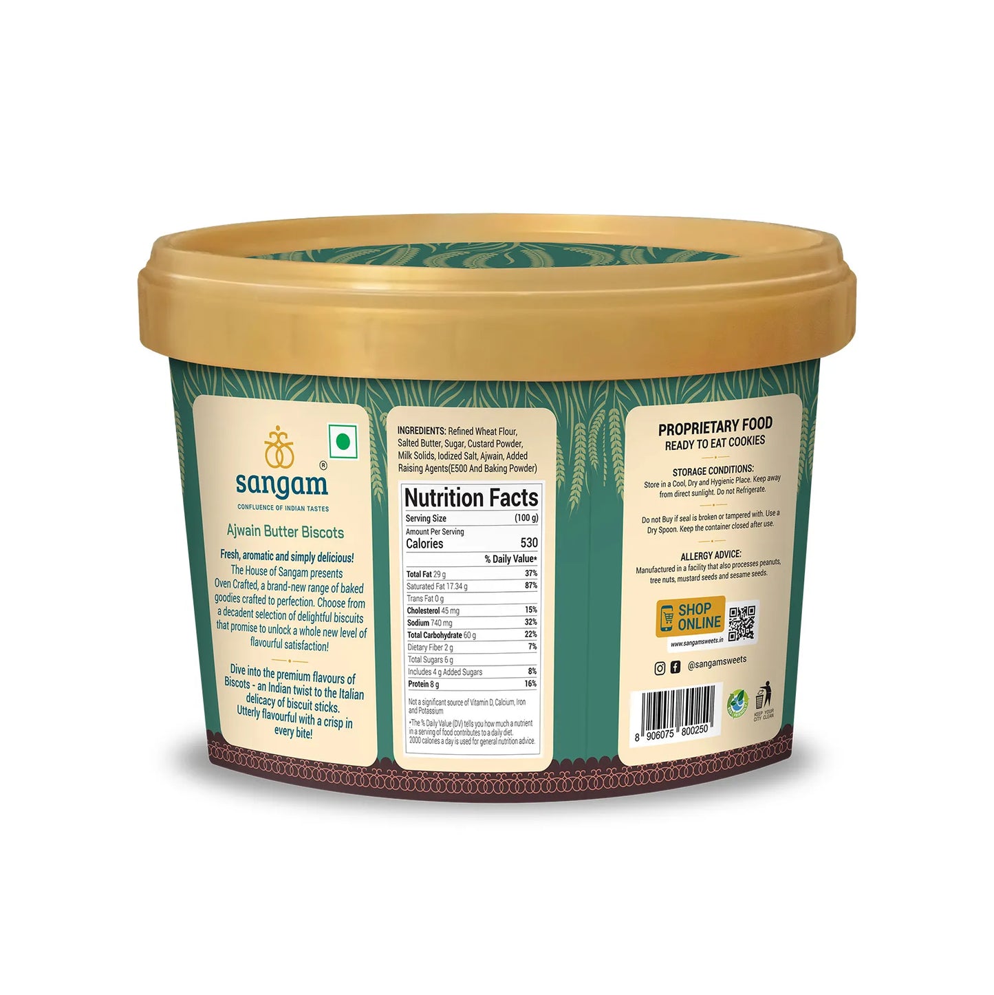 Ajwain Butter Biscuits