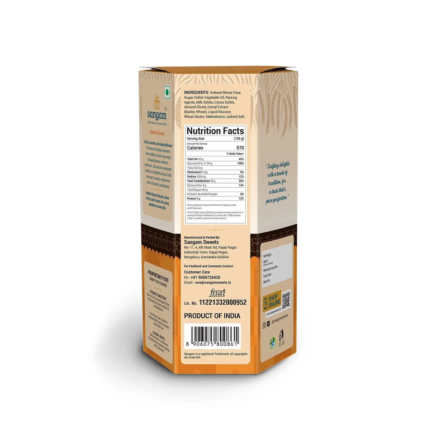 Malted Almond Biscuits