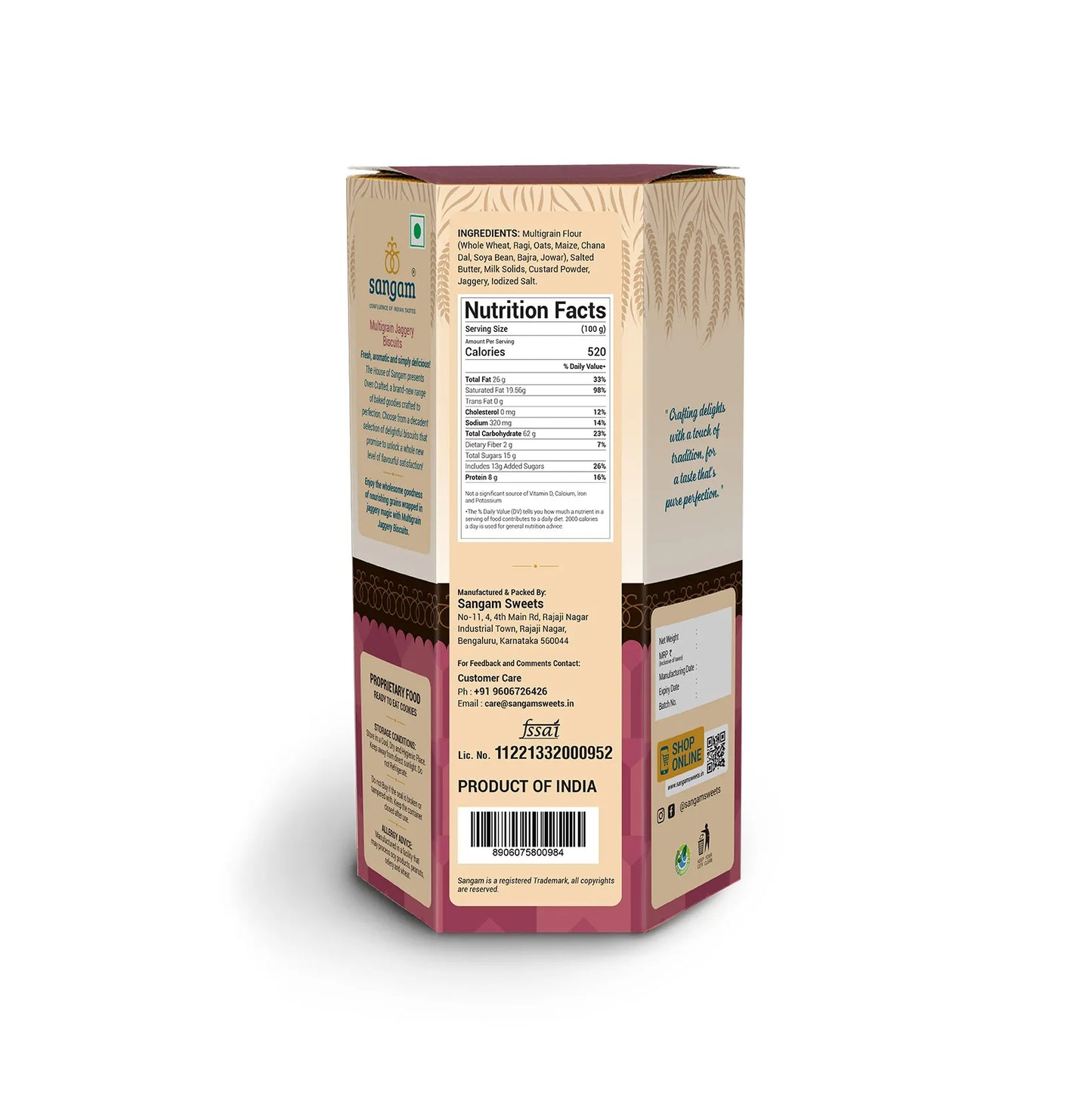 Multigrain Jaggery Biscuits