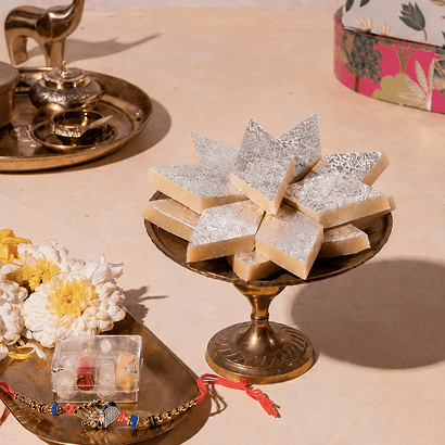 Kaju Burfi with Rakhi