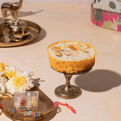 Mini Malai Ghevar – 4 Pcs